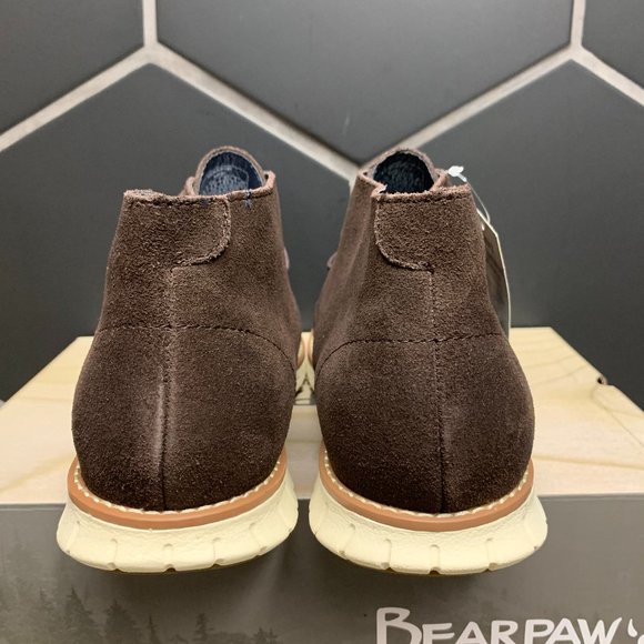 ~New W/ Box! Men's Bearpaw Gabe Chukka Casual Dress Brown Suede Boots - Picture 4 of 4